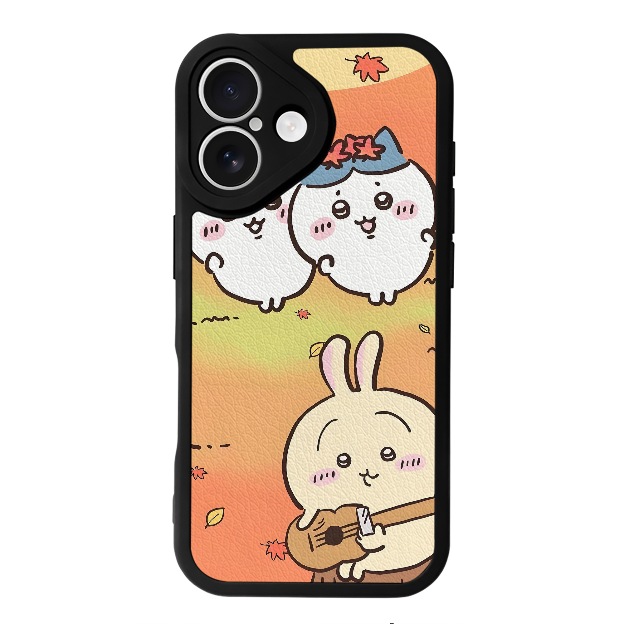 （画像用） ちいかわ Chii-kawa 【iPhone 16シリーズ対応】シリコンスマホケース（レザー調） 材質：シリコン